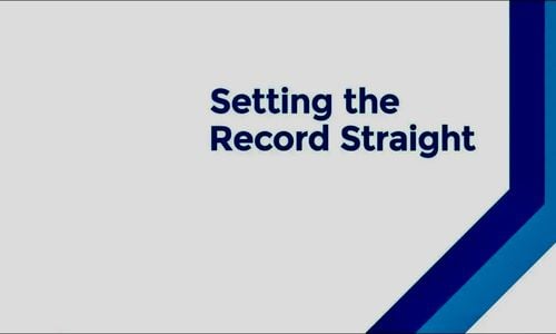 Setting The Record Straight
