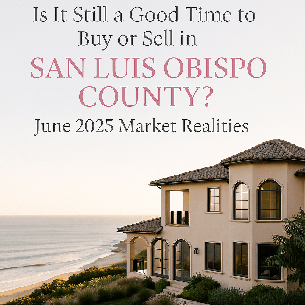 Luxurious coastal home representing the San Luis Obispo real estate market June 2025